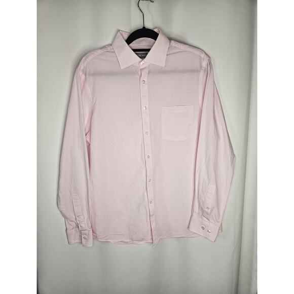 Michael Kors Pink Regular Fit Non-Iron Button Dress Shirt 16-16.5 34/35 Large - Picture 1 of 10